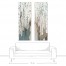 Cool Neutral Birch Panel 20x60 Canvas Diptych Set