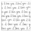 I Love You Script Wall Art