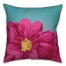 Pink Lucious Bloom Spun Polyester Throw Pillow