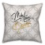 Make Today Beautifully Gold Spun Polyester Throw Pillow