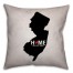 New Jersey State Pride Spun Polyester Throw Pillow -18x18