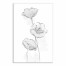 Watercolor Flower Sketch 12x18 Canvas Wall Art