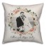 Hex Floral 18x18 Personalized Spun Poly Pillow