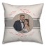 Simple Gray Band 18x18 Personalized Spun Poly Pillow