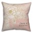 Pink and Gold Floral Pattern 18x18 Personalized Spun Poly Pillow