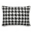 Black and White Houndstooth 14x20 Spun Poly Pillow