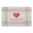 Plaid Valentine's Day Heart 27x18 Floor Mat