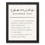 Zoomies Definition 11x14 Black Framed Canvas