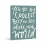 The Coolest Boy Canvas Wall Art