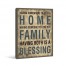 Family Home Blessing Canvas Wall Art