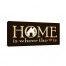 Home Is Where The Heart Is 20x10 Canvas Wall Art