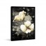 White Golden Florals Canvas Wall Art 
