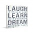 Laugh Learn Dream Canvas Wall Art 