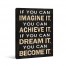 Imagine Dream Become Canvas Wall Art 