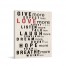 Love More 11x14 Canvas Wall Art 