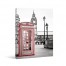 London Phone Booth Sketch Canvas Wall Art