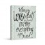 Love What You Have Blue Canvas Wall Art