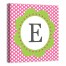 Pink Dots Monogram 12x12 Personalized Canvas Wall Art