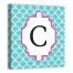 Blue Juvie Scales Monogram 12x12 Personalized Canvas Wall Art