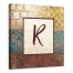 Big World Patterns Monogram 16x16 Personalized Canvas Wall Art