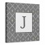 Geo Monogram 16x16 Personalized Canvas Wall Art