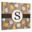 White And Gold Wood Monogram 20x16 Personalized Canvas Wall Art