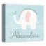 Elephant Happy Place 10x8 Personalized Canvas Wall Art