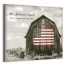 Barn Flag 20x16 Personalized Canvas Wall Art