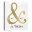 Mr & Mrs 16x16 Personalized Canvas Wall Art