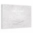 Grey Damask Welcome Sign 24x16 Personalized Canvas Wall Art