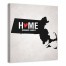 State Pride Massachusettes 16x16 Personalized Canvas Wall Art