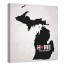 State Pride Michigan 16x16 Personalized Canvas Wall Art