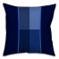 Navy Shades Color Block Throw Pillow 