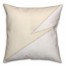 Ivory Triangles Color Block Throw Pillow
