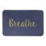 Navy Floral 34x21 Bath Mat
