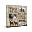 A Buck, His Doe, Their Fawns 16x16 Personalized Canvas Wall Art