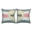 Reversed Sides Mr And Mrs Spun Polyester Throw Pillow