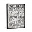 Cat Rules Canvas Wall Art 
