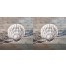 Distressed Seashell Spun Polyester Throw Pillow