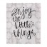 Enjoy The Little Things Throw Blanket