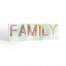 Family Watercolor 36x12 Canvas Wall Art
