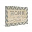 Gray Home Is Where The Heart Is Canvas Wall Art