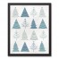 Blue Graphic Tree Print Wall Art