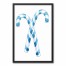 Blue Candy Canes Wall Art