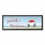 Sandy Little Christmas 12x36 Black Framed Canvas