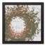 Christmas Wreath 12x12 Black Framed Canvas