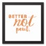 Better Not Pout 12x12 Black Framed Canvas