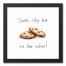 Santa, We Have Cookies! 12x12 Black Framed Canvas