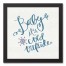 Baby It's Cold Outside 12x12 Black Framed Canvas