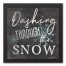 Dashing Through the Snow 12x12 Black Framed Canvas